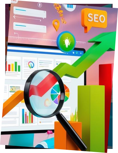 SEO dashboard showing improved rankings